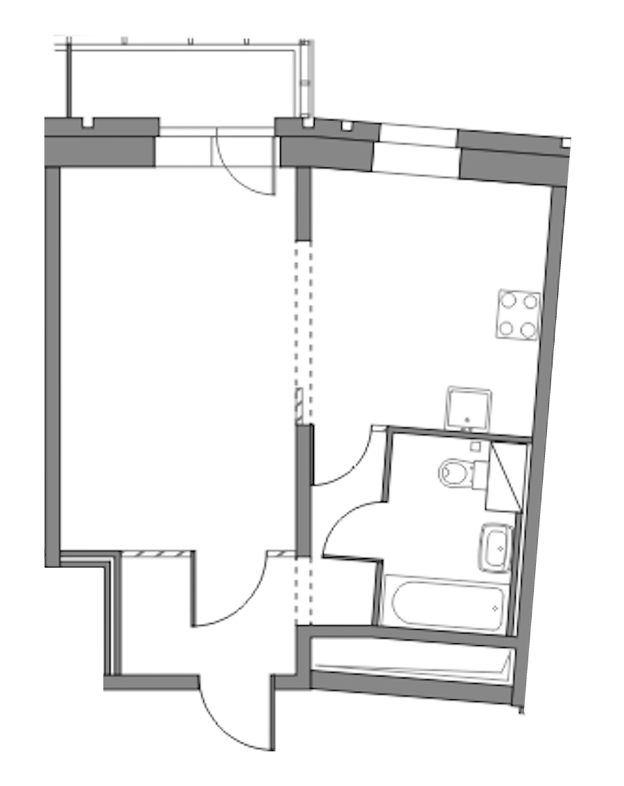 1-комнатная квартира 38.6 м², 4/23 эт., ЖК «Приморский квартал»